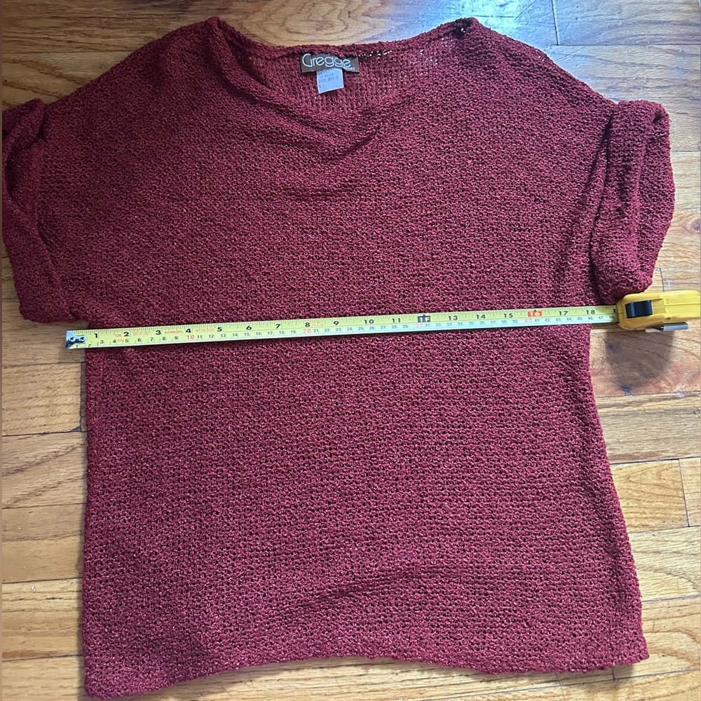 Vintage beautiful red knit top